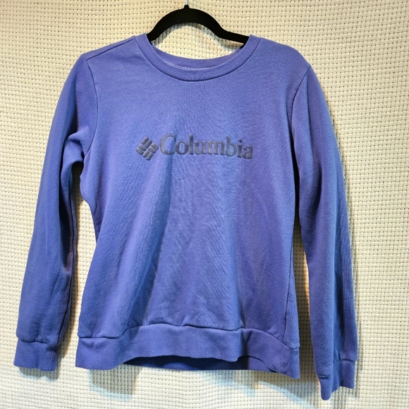 Columbia Tops - Columbia Sz Med Women's Light Blue Pullover Sweatshirt